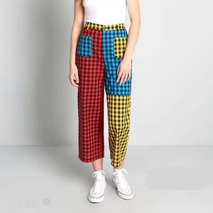 ModCloth Bringin' The Gingham Cropped Pants